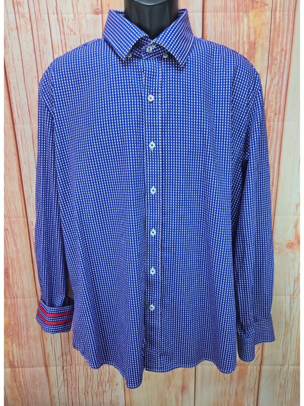Robert Graham Tailored Fit Purple Check Shirt 2XL